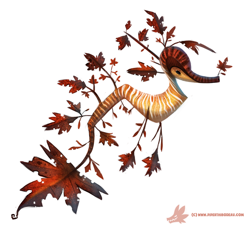 Illustration for article titled These Stunning Illustrated Sea Dragons Are Part Fish and Part Tree